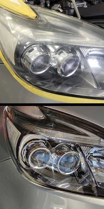 ヘッドライトコーティング